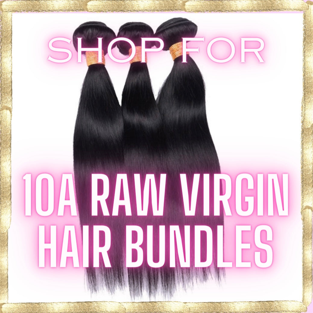 10A raw virgin hair bundles